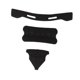thumbnail image 4 of Kit de acolchado para casco Almohadillas para casco Inserto reutilizable Accesorios cómodos Cojines Negro, 4 of 8