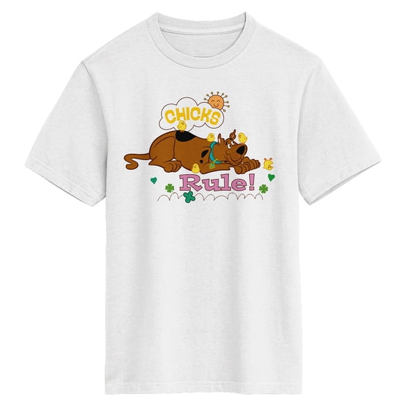 Scooby Doo Kids Short Sleeve Tee with Chick Rule Graphic-XL (14-16)