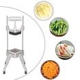 thumbnail image 5 of Zimtown French Fry Cutter, 4 Blades 1/4" 3/8" 1/2", Heavy Duty Professional Food Dicer, Onion Slicer for Tomato Peppers Potato Mushroom, Stainless Steel, Silver, 5 of 15