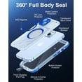 thumbnail image 4 of for iPhone 15 Plus Waterproof Case with Magnetic, Screen Protector, Lanyard, IP68 Full Body Shockproof, for Water Sports Outdoor Work, For iPhone 15 Plus 6.7", 4 of 7