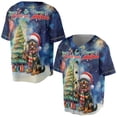 thumbnail image 3 of Merry Christmas and Happy New Year Santa Rottweiler Holiday Xmas Winter All Over Print 3D Baseball Shirt Rottie Dog Lover Gifts Idea Softball Sport - 00024, 3 of 6