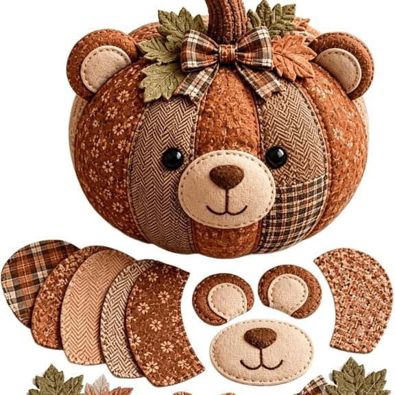 Diy Animal Pumpkin Sewing Kit, 12 Woodland Crafts For Adults | Sew 12 Charming Animal Pumpkins For Autumn, Halloween And Holiday Displays With Coordinated Craft Supplies Great Gifts