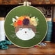 thumbnail image 3 of pstuiky Kit de bordado de flores para principiantes, incluye bastidor para bordar gatos, kit de bordado DIY estereoscópico para principiantes, paquete básico de tela, 3 of 5
