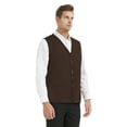 thumbnail image 4 of TOPTIE Adult Volunteer Work Vest Event Supermarket Apron Vests - Coffee, 4 of 8