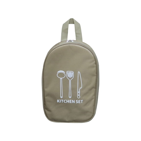 Large Capacity Waterproof Kitchen Utensil Organizers Bag For Outdoor Camping Picnics Travel Utensil Storage
