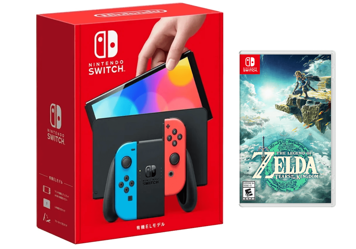 Nintendo Switch 本体 HAC-S-KAAAA(JPN) Nintendo HAD S KABAA USZ Switch with Neon Blue and Neon Red Joy