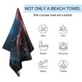 thumbnail image 3 of Colorful Octopus Oversized -Washed Lightweight Quick Dry Beach Towels - 32"x63", 3 of 7