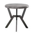 thumbnail image 4 of Steve Silver Alamo Table d'Appoint Ron 24 Pouces en Gris Vieilli, 4 of 9
