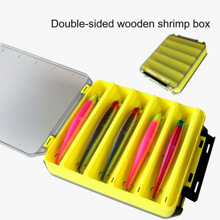 Star Home Fishing Lure Box Double-sided 10/12 Grids Portable Handle  Transparent Visible Multifunctional Plastic Bait Hook Tackle Container Box  for Outdoor Fishing 