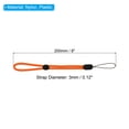 thumbnail image 2 of Uxcell 200mm 8 Inch Hand Wrist Strap Lanyards, 20 Pcs Nylon Adjustable Wristlet String Cord, Orange, 2 of 6