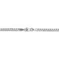 thumbnail image 4 of 14K White Gold chain Curb Flat 24 in 2.9 mm 2.9mm Beveled, 4 of 5