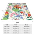 thumbnail image 5 of Bingfone Mushroom And Frogs Print Flannel Fleece Blanket Throw Blanket For Bed,Sofa,Couch,Travel,Camping(60"X50"), 5 of 9