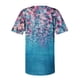 thumbnail image 5 of ICHUANYI Clearance Women Fashion Casual Print Round Neck Loose Short Sleeve T-shirt Top Blouse Pullover(Blue, L) ICHUANYI WER2023081009671, 5 of 5
