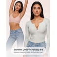 thumbnail image 5 of LUCKMEEY Women Deep V Plunge Seamless Wireless Support Convertible Bralette, 5 of 6