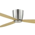 thumbnail image 6 of Lucci Air Radar 52" Flush Mount DC Ceiling Fan with Remote, Brushed Chrome with Teak Blades, 6 of 12