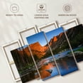 thumbnail image 6 of Elephant Stock Dream Lake Landscape Wall Art - Horizontal Multi Panel Canvas - Living Room Wall Decor - Nature Multi Panel - Blue And Orange Decor - 75" x 48", 6 of 8
