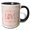 Black/White, variant on 3drose, Word Love Typography Art with Arrows, 11oz Two-tone Yellow Mug