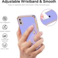 thumbnail image 3 of iPhone X Case,iPhone Xs Case,Phone case for iPhone X/XS,Slim Fit Soft with Adjustable Wristband Kickstand Scratch Resistant Shockproof Protective Cover for Apple iPhone X/XS, Lavender Purple, 3 of 18