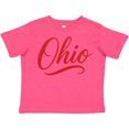 thumbnail image 3 of Inktastic Ohio Script Red Neon Style Boys or Girls Toddler T-Shirt, 3 of 5