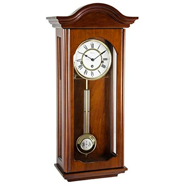 hermle 70815n90341 brooke mechanical regulator wall clock cherry