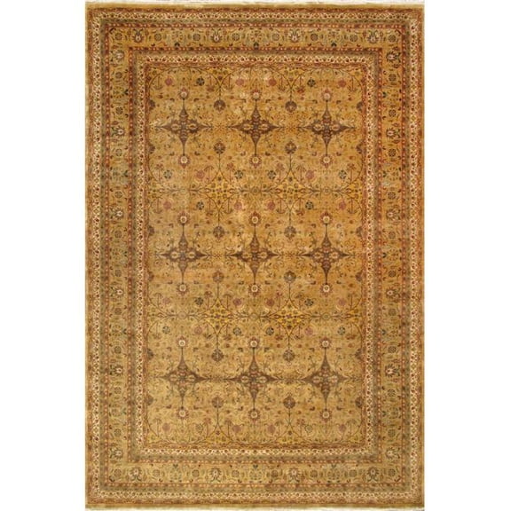 Pasargad Home Baku Hand-Knotted Camel Wool Area Rug 11' 9" X 17' 8"