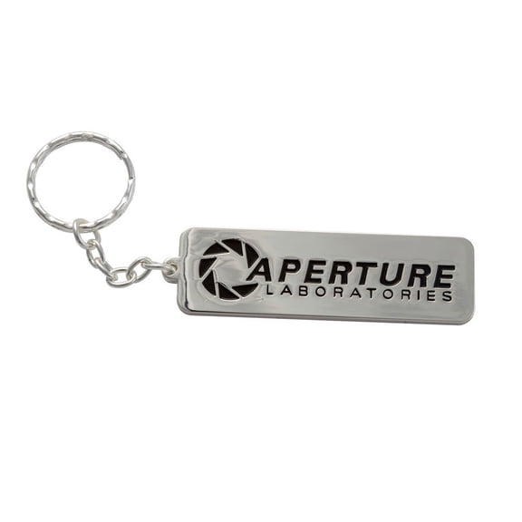 Portal 2 Aperture 80s Logo Keychain