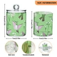 thumbnail image 3 of Hummingbirds and Flowers Cotton Swabs Cans Translucent Plastic Canisters Dustproof Lid for Bathroom Storage, 3 of 7