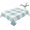White Light Blue, variant on Aqua White Buffalo Check Table Cloth Waterproof Tablecloths, Farmhouse Plaid Modern Geometric Tablecloth Dining Table Cover for Kitchen Party Tabletop Outdoor, Rectangle Tablecloth 52x70 Inch