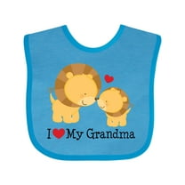 Inktastic I Love My Grandma Boys or Girls Baby Bib