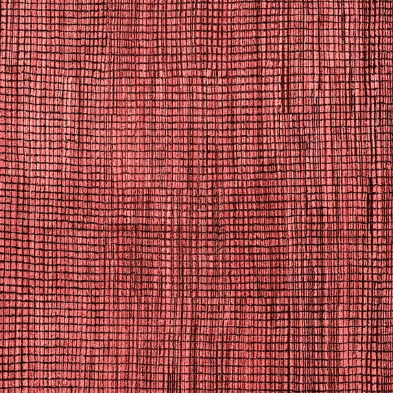 Ahgly Company Machine Washable Indoor Square Abstract Red Modern Area Rugs, 8' Square