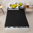 thumbnail image 4 of Homewish Kids Softball Zipper Full Size Comforter Sets with Fitted Sheet and 2 Pillowcases,Sports Themed Zipper Bedding Set For Boys Girls,Black Reversible,4-Piece, 4 of 7