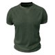 thumbnail image 4 of pstuiky camisetas de hombre, Camiseta deportiva informal de punto de color liso a la moda para hombre, manga corta, cuello redondo camisas casuales para hombre xxl, 4 of 6