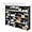 Black, variant on 7 Tier Portable Shoe Rack Organizer 28 Pair Covered Shoe Storage Shelves Rack 14 Grids Tower Shelf Storage Cabinet Stand Expandable for Heels,Boots,Slippers,Perfect For Entryway,Hallway,Closet,BLACK