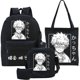 thumbnail image 1 of My Hero Academia Anime Cosplay mochila Anime Manga mochila escolar Bakugou Katsuki dibujos animados adolescente Kawaii mochilas escolares 5 unids/set, 1 of 4
