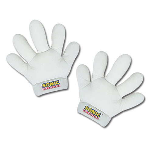 Sonic the Hedgehog Knuckles 9" White Gloves 