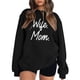 thumbnail image 2 of Gibobby Sudadera de mujer Sudadera de Cuello Redondo Sudadera de algodón para Mujer Sudadera Ligera Sudadera para Mujer(Negro,CH), 2 of 5