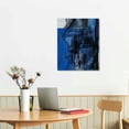 thumbnail image 3 of JEUXUS  Abstract Geometric Canvas Wall Art Prints Modern Painting Picture for Office Bedroom Living Room Wall Decor (Blue), 3 of 5