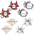thumbnail image 1 of Nipple Hoop Stainless Steel 4 Pairs Nipple Piercing Ring Body Piercing Jewelry, 1 of 10