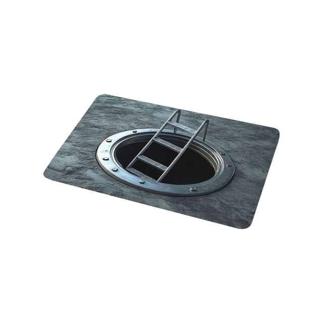 SIYTUAU Optical Rug Bottomless Hole Doormat Indoor Outdoor Use For Entrance Living Room With Canvas Material 15.75 By 23.62 Inch B