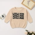 thumbnail image 2 of Ketyyh-chn99 Baby Knit Sweater Newborn Toddler Boy Girl Football Sweater Pullover Knitwear Game Day Warm Sweatshirt Fall Winter Clothes Size for 9-12 Months,Khaki, 2 of 9