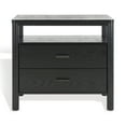thumbnail image 2 of SAFAVIEH Couture Jaylessa Modern Nightstand with 2 Drawers, Black, 2 of 15