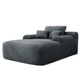thumbnail image 6 of Leumius Oversized Chaise Lounge Chair Indoor, Cozy Boneless Sleeper Sofa Bed with Wide Armrest & Throw Pillows for Living Room,Bedroom,No Assembly Required,Gray(Corduroy), 6 of 6