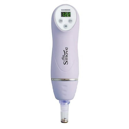 ORA S'move Wand Diamond Microdermabrasion, Exfoliation & Suction Handheld System, Lavender