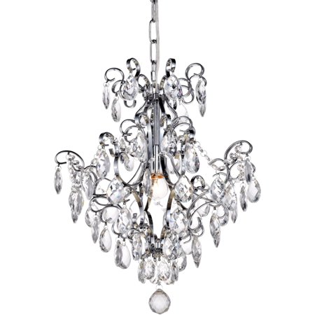 16 in. 1-Light Pendant in Chrome