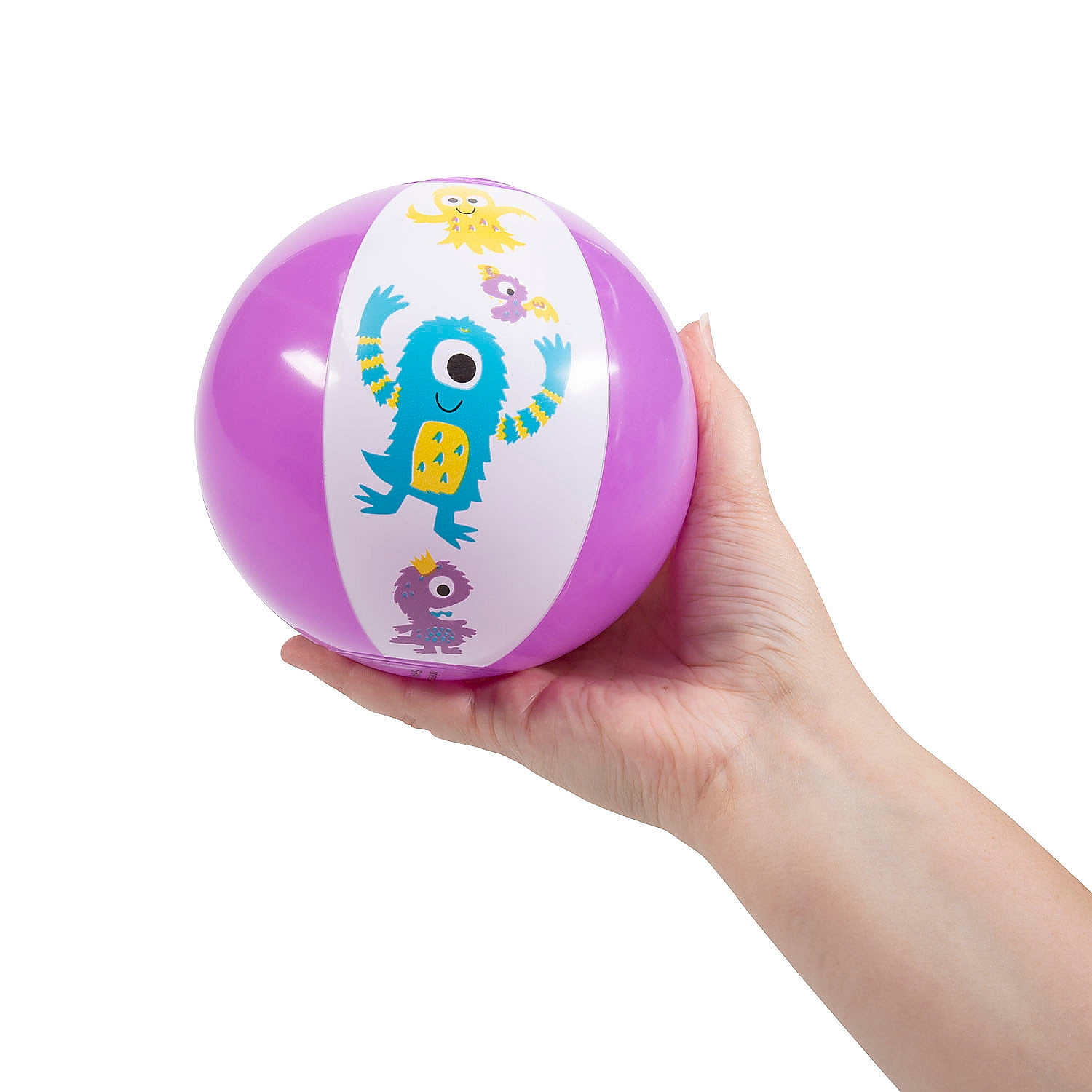 Fun Express Mini Bulk Beach Balls (Set of 50) Outdoor, Pool and Beach Toys for Kids