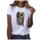 thumbnail image 2 of Fiudx Ofertas y Liquidaciones Mujer Casual Verano Impresión Manga Corta Cuello Redondo Suelta Camiseta Blusa Tops, 2 of 4