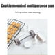 thumbnail image 5 of Máquina para hacer galletas con pistola de acero inoxidable para hornear, con 13 discos y 6 boquillas para decorar glaseado., 5 of 9