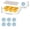 Yellow, variant on Food Grade Silicone Sun Ice Cube Mold - Creative Ice Maker for Home Parties & Drink Cooling