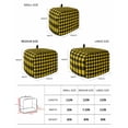 thumbnail image 2 of Black Yellow Plaid Small Toaster Cover 2 Slice, Kitchen Appliance Covers, Retro Country Buffalo Check Gingham Toaster Oven Cover with Loop, Bread Machine Cover Polyester Dust Cover Protection, 2 of 4