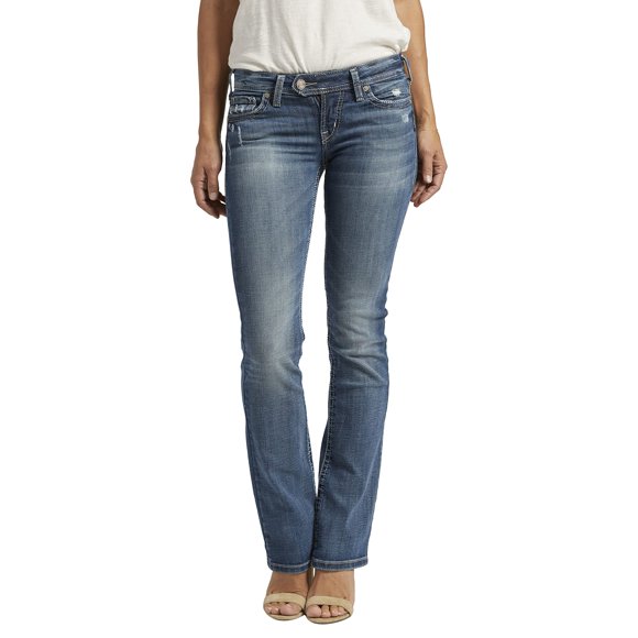 Silver Jeans Women's Low Rise Slim Bootcut Jeans, Tuesday Fit